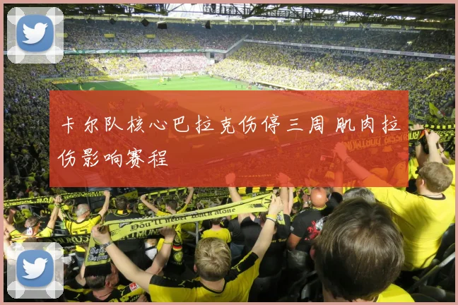 卡尔队核心巴拉克伤停三周 肌肉拉伤影响赛程